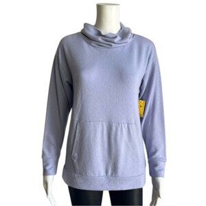 Rumi + Ryder The Funnel Neck Pullover in Light Purple - L